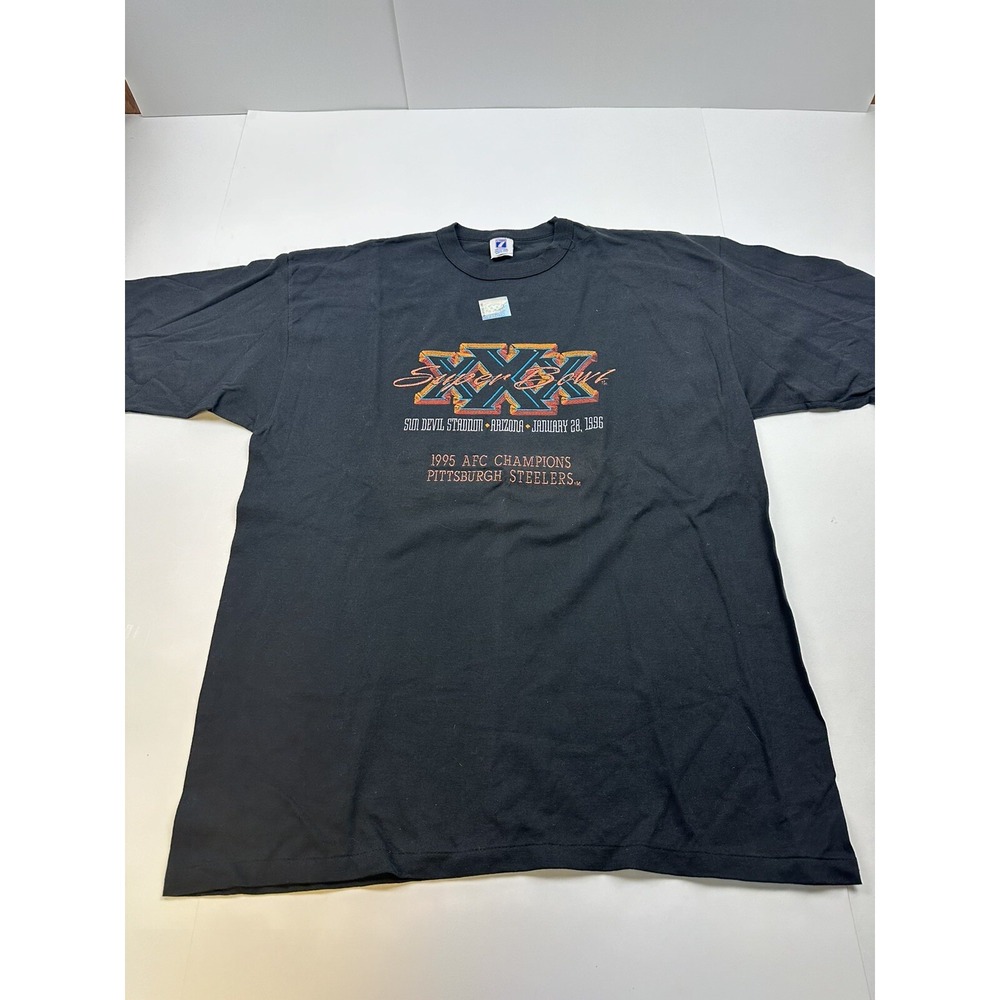 Vintage New Super Bowl 30 Pittsburgh Steelers AFC Champions T Shirt Size XL